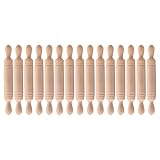 LUOZZY 15Pcs Mini Rolling Pin for Craft Wooden Rolling Pin Models Mini Rolling Sticks Simulation Kit