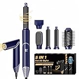 【Scelta Regalo Perfetta & Servizio di Qualità】L'asciugacapelli ionico e gli apparecchi per lo styling 8 in 1 ha un bellissimo e unico design del corpo principale, e tutto ben imballato in una scatola regalo di qualità come pacchetto, rendendolo una scelta perfetta di regali per le donne come regali di compleanno o San Valentino o Natale, cofanetto regalo donna.
