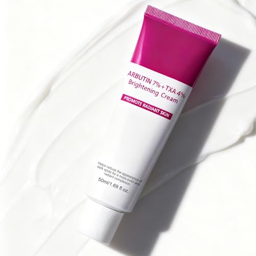 Arbutin 7%+Tranexamic Acid 4% Cream, Alpha Arbutin Cream, Dark Spot Remover For Face, Korean Moisturiser | Freckle, Blemishes & Melasma Treatment For Face, Hyperpigmentation Treatment, Korean Skincare