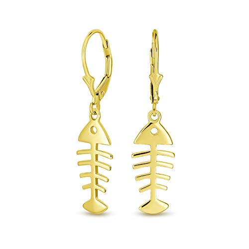 Collier Squelette de Poisson en Argent Anti-Ternissement Opale