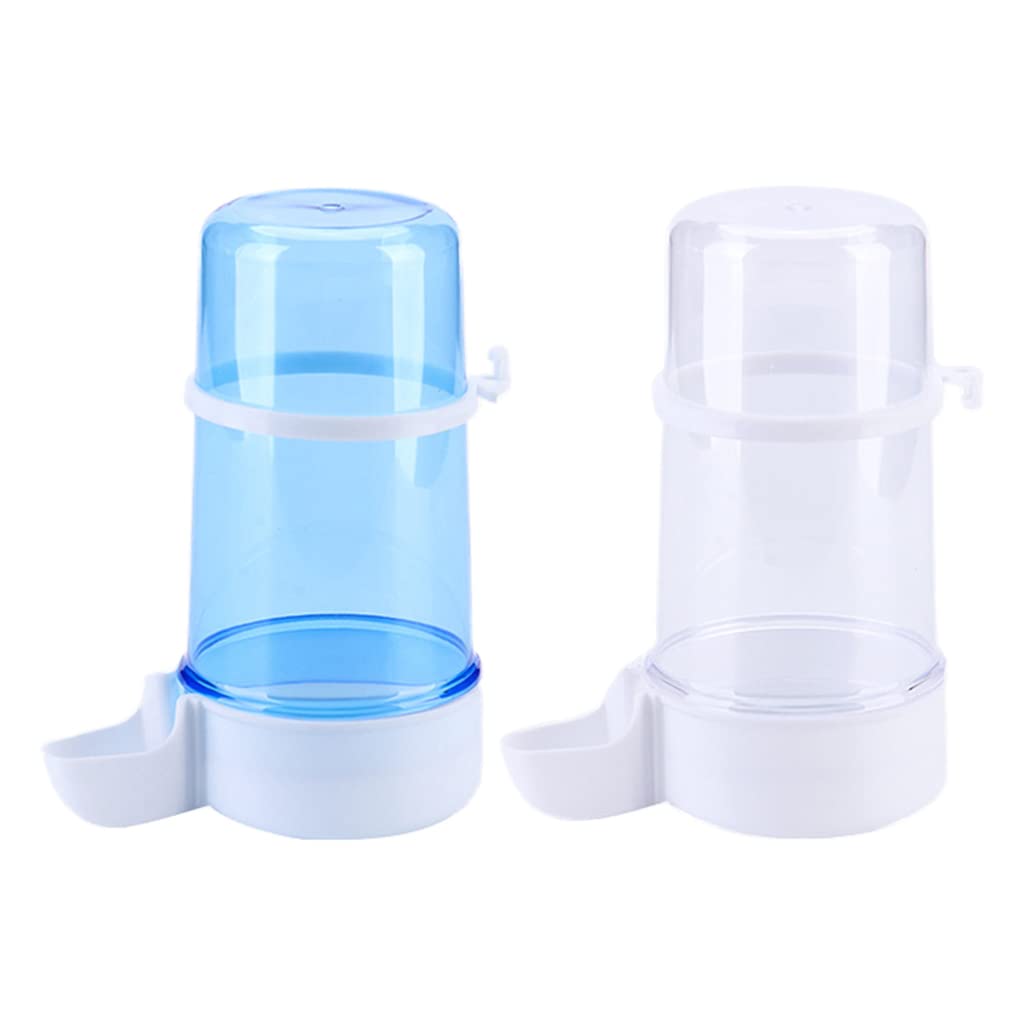 Comederos para pájaros sin ensuciar, dispensador automático de agua para loros, comedero de semillas para pájaros pequeños para jaulas, comederos para pájaros sin ensuciar para jaulas