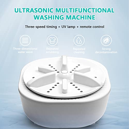 Mini máquina de lavar - Lavadora de turbina ultrassônica portátil com USB - Lavadora de turbina pequ
