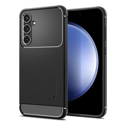 Image of Spigen Rugged Armor | Samsung Galaxy S23 FE Case [Air Cushion Protection] [Flexible] Galaxy S23 FE Back Cover | TPU - Matte Black