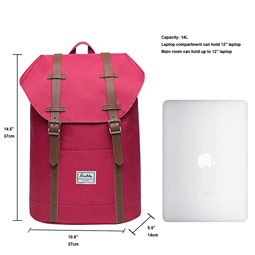 Lightweight Outdoor Backpack, Kaukko Travel Casual Rucksack Laptop Daypack For 15"（6-7-Red） #TOP5