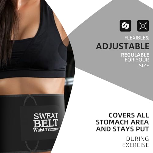 Image of ZPP Waist Trainer for Women and Men, Neoprene Sweat Band Waist Trimmer Belt Slimming Stomach Wrap for Workout