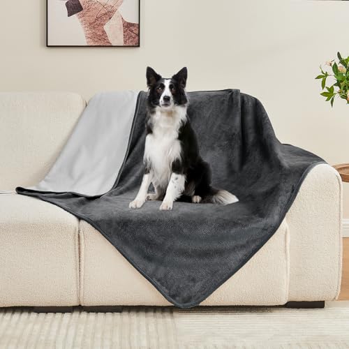 Protège-matelas imperméable réversible haut de gamme, couverture lit gris 203x228cm - 7