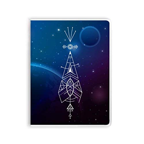 Carnet de notes couverture souple motif totem ciel étoilé cahier de journal de bord