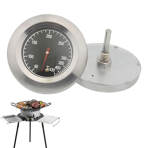 1 Stück Edelstahl Grillthermometer Für Gasgrill, 60-430℃ Grill Thermometer Grill Grilltertermometer Grillthermometer ofenthermometer Für Alle Holzkohlegrill Grills Ofen Räucherofen Backofen Und Grillw