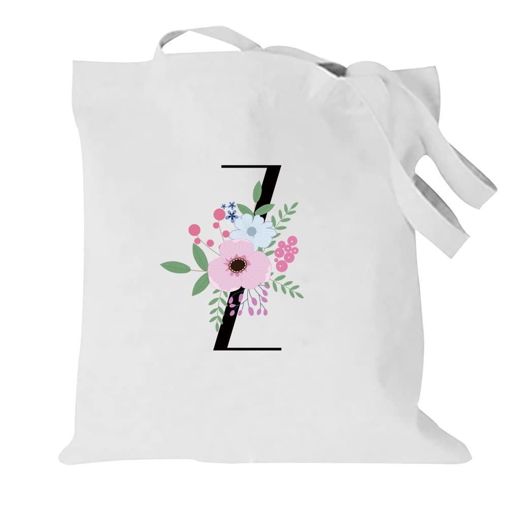 26 Letter Printed Canvas reusable grocery bags, Foldable Casual Travel HandBag, Shoulder Beach Tote Bags, Shopper bag eco friendly super strong washable Storage bags Shopping bag Canvas bag for Women