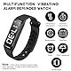 Vibrationswecker Armband, Vibrationsalarm Erinnerung Uhr, Silent VibrationsWecker Armband, Töpfchentrainingsuhr, Trinkerinnerung, Pillenerinnerungen, Vibrationsarmuhr für Kinder Erwachsene (Schwarz-B)