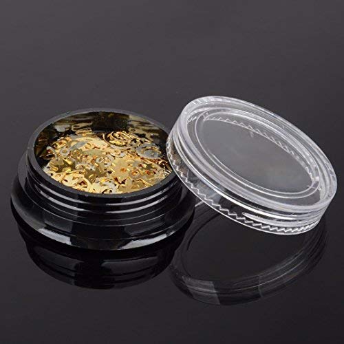 1 Box Steam Punk Nail Art Decoration 3D DIY Mechanical Nail Sequin Decoration Component Gear Shape Manicure Wheel Decors