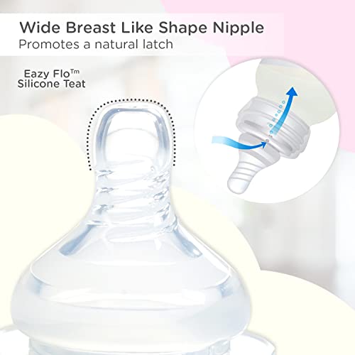 Image of Mee Mee Premium Baby Feeding Bottle (125 ml, Pink & Light Green)