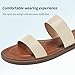 Aomigoct Flat Sandals Women Summer: Beige 6 Comfortable Beach Dressy Sandal for Women - Casual Walking Ladies Fashion Shoes