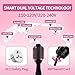 Dual Voltage Hair Dryer Brush with Negative Ion Anti-frizz Styler - Hot Air Volumizer for 110V-120V/220V-240V European and Travel Use