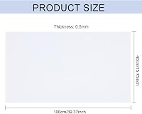 BENECREAT Matt Fehér PVC Fotó Háttér 100x40 cm - Termékfotózáshoz, Stúdiófelvételekhez, Videókészítéshez 2