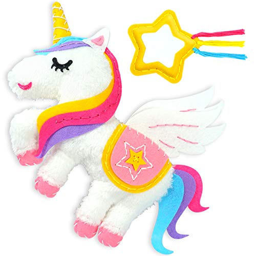 CS-Kids-SA13-Magic-World-DIY-Personalised-My-Magical-Unicorn-Sewing-Kit-Educational-Frist-Sewing-Arts-Crafts-Gifts-for-Kids-Safety-Neddle-Instruction-Included CS-Kids-SA13-Magic-World-DIY-Personalised-My-Magical-Unicorn-Sewing-Kit-Educational-Frist-Sewing-Arts-Crafts-Gifts-for-Kids-Safety-Neddle-Instruction-Included