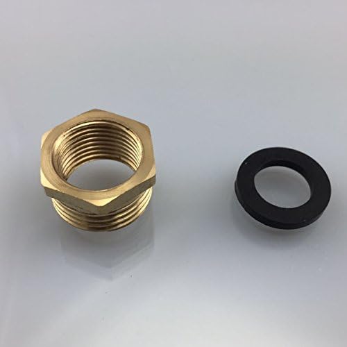 CIENCIA Hose Connectors Quick 1/2-Inch Male Thread Brass Double Thread Swivel Hose Connector 3/8 Female Thread Garden Hose Swivel Fitting, SBA025