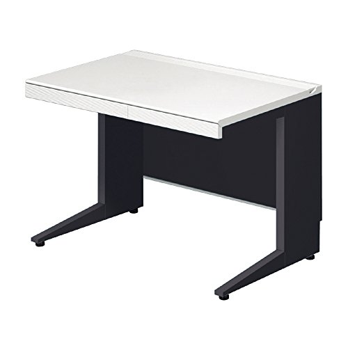 【メーカー配送・設置・組立】プラス デスク STAGEO スタンダードタイプ 平机 L字脚 ST-F107H ホワイト/ブラック 673466