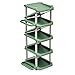 Stojak na buty Stojak na buty 9 poziomy buty półka zielony żółty i tylny stojak na buty Sneakers wymienny organizator butów 10.8in Półka na buty (Color : Green)