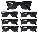 Bachelor Party Supplies - Bulk Wedding Sunglasses for Team Groom. The Groom, Best Man, Groomsman Bachelor Party Favor (7)