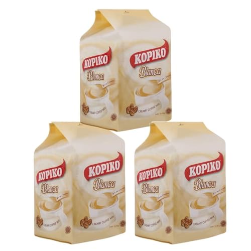 Kopiko Blanca Creamy Mix Instant White Coffee 300g (3 Packs 30 Sachets) HALAL