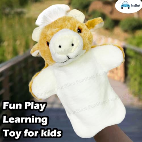 Image of FunBlast Plush Hand Puppets for Kids - Animals Hand Puppet Toys, Soft Hand Puppets for Kids, Story Telling Puppet for Kids, Hand Puppet Toy, Fun Play Learning Toys (Sheep)