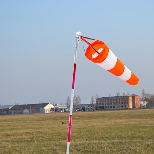 Image of Wind Socks for Outside Heavy Duty, 30 Inch Waterproof Rip-Stop Hanging Windsock Wind Direction Indicators with Reflective Belt for Outdoors Airport Farm Park Yard