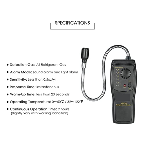 Detector de gas halógeno portátil HCF CS HF CS para aire acondicionado 4