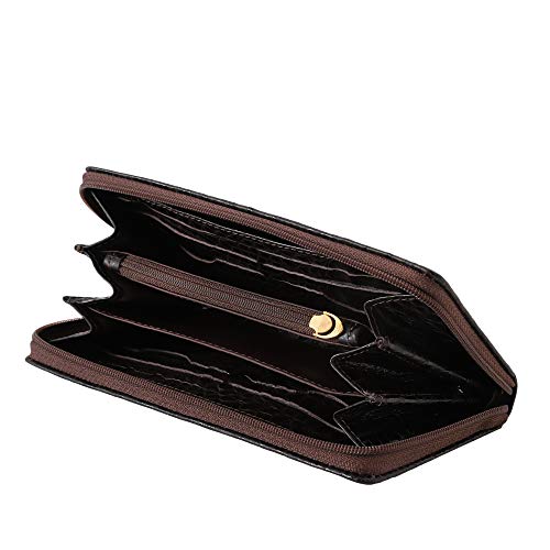 Carteira Feminina Couro CNH, Cartões, Notas e Documentos 564 (Café)