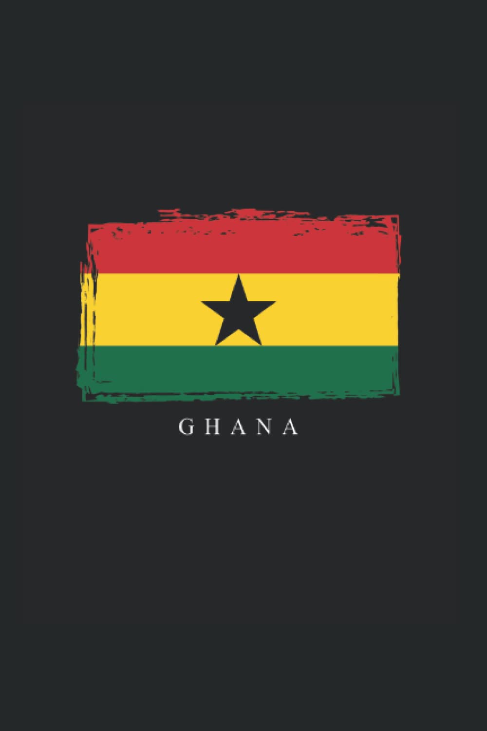 Ghana: Ruled Notebook Ghanaian Diary Gift Idea flag