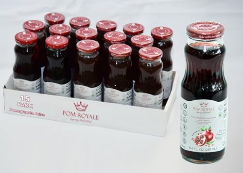 Pom Royale Pomegranate Juice (No Pulp), 8.4 fl oz (250mL), 15-Pac...