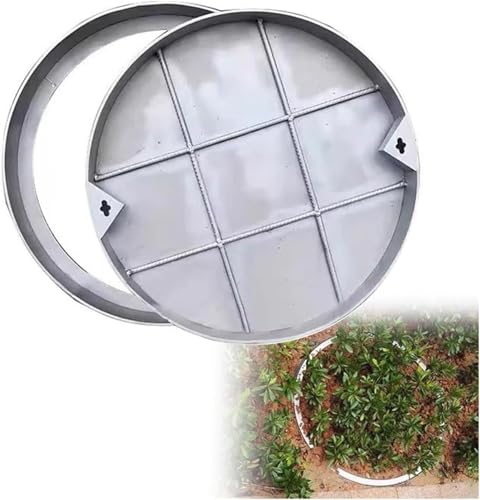 Couvercle de lavabo pour jardin et patio avec trappe d'inspection en inox