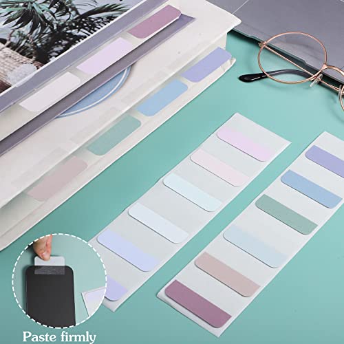 Image of 240 Pcs Sticky Index Tabs, Colored Book Sticky Tabs for Notebooks, Repositionable Page Tabs for Notebooks File Classification,12 Colors (1.8x1 Inch)