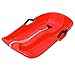 Produktbild househome Rodel Bob Schlitten Schneebob Lenkschlitten, Zugseil Lenk Verdicken Kunststoff Kinderschlitten, Rodelschlitten für Kinder,  65X40X13cm