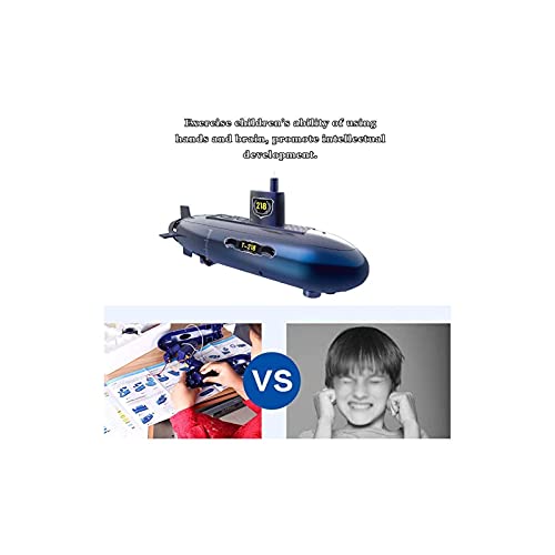 fuwinkr Remote Control Submarine Toy Set, Science Lab Kit RC Race Boat Ship Educational Toys for Kids Christmas Birthday Party - Thumbnail 3
