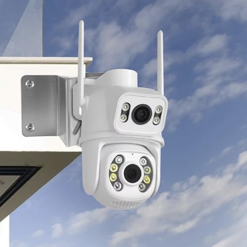 Luckwaii Metal Corner Mount for Eufy Solocam S340,2Pcs Stainles Steel Holder Wide Angle Bracket View Range 270° on Both Sides of Exterior Wall Corner Bracket for PTZ CCTV Surveillance Camera Adapter - Image 3