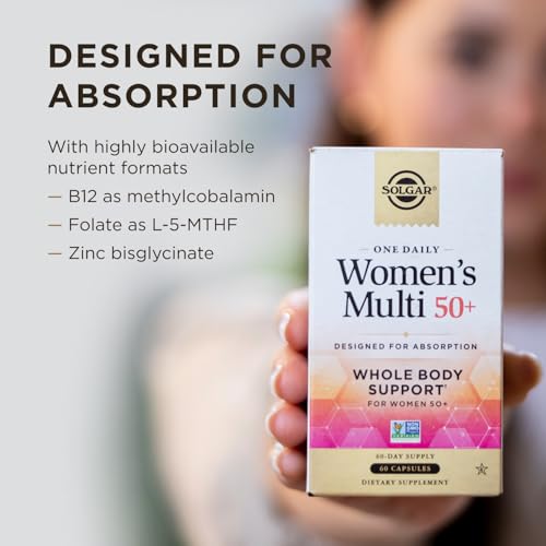 Solgar One Daily Women's Multi 50+ Multivitamin, 60 Vegan Capsules - image 4