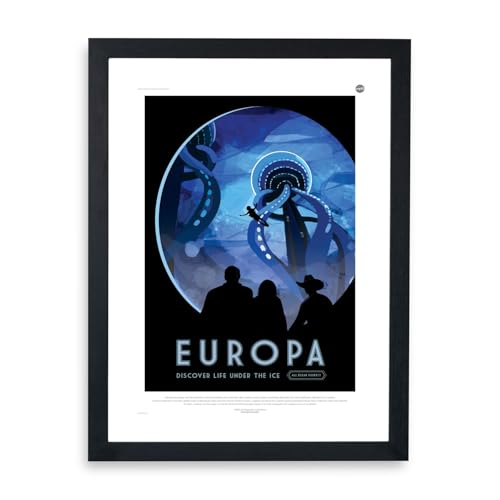 Illustration Europa Space Tourism grand format encadré pour habiller un grand mur vide