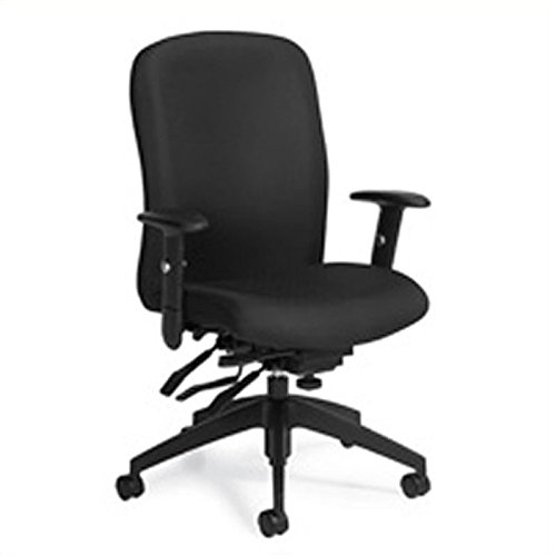 Global High Back Multi Tilter Office Chair with Arms in Ebony
