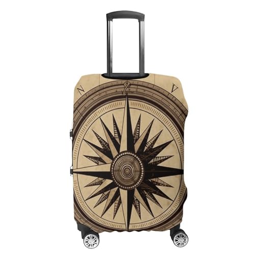 Compass Wind Road Map Printed Luggage Cover Protector, Fits 18-32 Inch Luggage4
