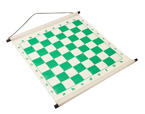 Tablero de ajedrez magnético enrollable de 27" con piezas miniatura 6