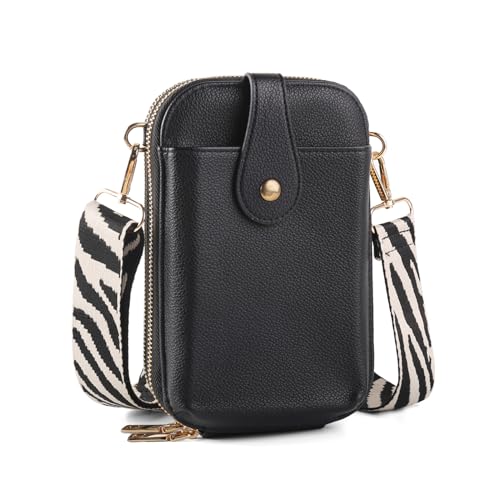 Small Crossbody Cell Phone Bag for Women, Mini Crossbody Wallet Phone Shoulder Handbag Purse with Credit Card Slots