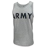 Armed Forces Gear US Army Core Logo Tank Top (Grey, Medium)