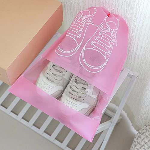 Maaykom Travel Shoe Bags With Rope For Women And Men Pouch Storage Packing Organizers, 6Pcs Pink #TOP5