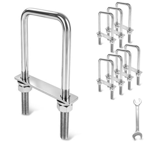 Zvaofuy stainless square U-bolts image