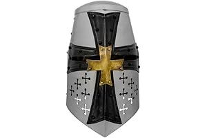 Handcrafted Medieval Knight Headpiece Crusader Helmet