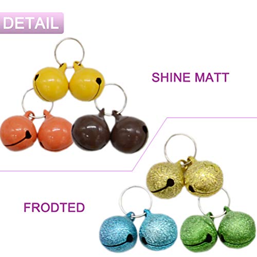 image for Barleygoo 30 Pack Pet Cat Collar Bells, Strong Loud Dog Collar Bells f
