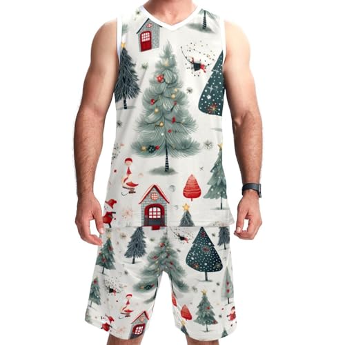 Uniforme d'équipe mignon arbre de Noël pour vos tournois de basket en famille