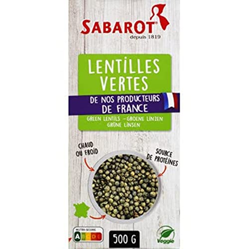 Sabarot Lentilles vertes de France Chaperon Rouge - La boîte de 500g Cover