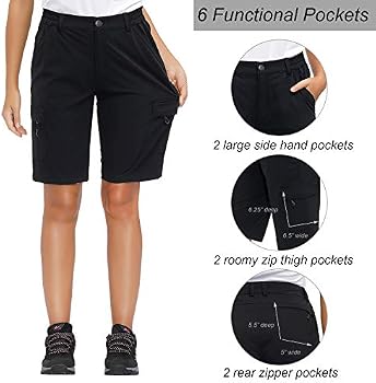 Libin Women's Lightweight Hiking Shorts 